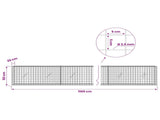 Gabion with 3.5 mm Wire and 5x5 cm Mesh 1100x20x50 cm 3462136