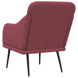 Armchair Wine Red 63x76x80 cm Fabric 351477