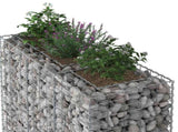 Gabion Raised Bed 2 pcs Silver 130 x 50 x 150 cm 3422233