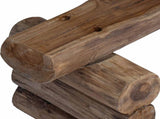 Bench Natural 110 x 30 x 34 cm Solid Teak Wood 42012361