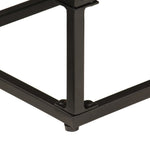 Sideboard Black 55x30x76 cm Solid Wood Mango and Iron 372005