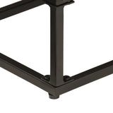 Sideboard Black 55x30x76 cm Solid Wood Mango and Iron 372005