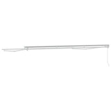 Manual Awning Frame Adjustable White 4.5 x 3.5 m Steel 42024784