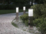 Bollard Lights with Sensor&Outlet 3 pcs 50 cm Stainless Steel IP44 4006066
