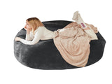 5-Foot Bean Bag Sofa Chair Ultra-Soft Reading Lounger for Adults, Perfect for Bedroom, Balcony and T5592P444458
