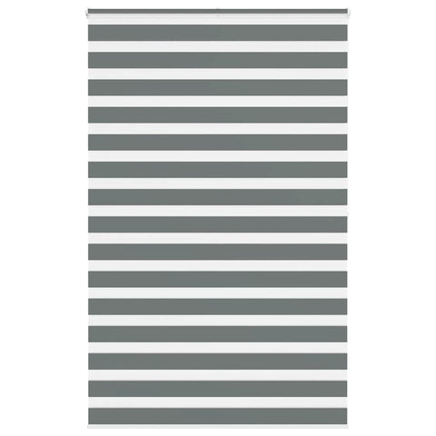 ZNTS Zebra Blind Dark Grey 140x200 cm Fabric Width 135.9 cm Polyester 4014165