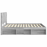 Bed Frame with Storage and Headboard Grey Sonoma 120 x 200 cm 3413874
