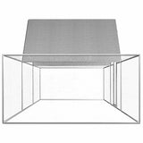 Chicken Coop 6x2x2 m Galvanised Steel 144562