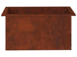 Garden Planter with LED Rusty 40 x 60 x 40 cm Weathering Steel 8008152