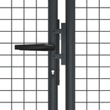 Mesh Garden Gate Galvanised Steel 400x125 cm Grey 145778