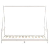 Kids Bed Frame White 80x160 cm Solid Wood Pine 834460