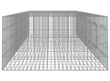 6-Panel Rabbit Cage 327x79x54 cm Galvanised Iron 171572