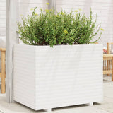 Garden Planter White 90x60x72 cm Solid Wood Pine 3282645