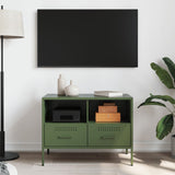 TV Cabinet Olive Green 68x39x50.5 cm Steel 843050