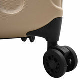 Suitcase Folding Champagne 43 x 27 x 66 cm ABS Plastic 42006255