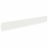 Lawn Edging 10 pcs 103 x 15 cm Steel White 8008451