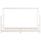 Kids Bed Frame White 90x200 cm Solid Wood Pine 835719