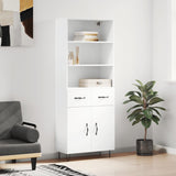 Highboard White 69.5x34x180 cm Engineered Wood 3200545