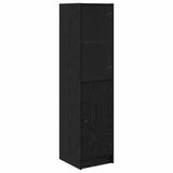Highboard Black Oak 35 x 37 x 142 cm Engineered Wood 882906