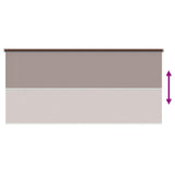 Outdoor Roller Blind 90% UV Block Taupe 240 x 140 cm HDPE 42036151