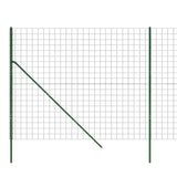 Wire Mesh Fence Green 2x25 m Galvanised Steel 154094