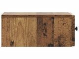 Wall-Mounted Bedside Cabinet 2 pcs Old Wood 33 x 34.5 x 20 cm 897932