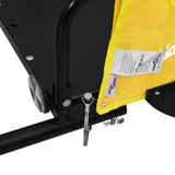 Bike Trailer Yellow and Black Oxford Fabric and Iron 94197