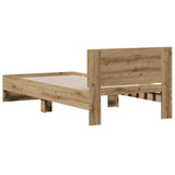 Bed Frame Artisan Oak 90 x 190 cm Engineered Wood 871658