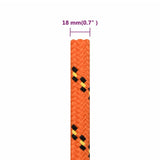 Boat Rope Orange 18 mm 100 m Polypropylene 152684