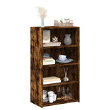 Highboard Smoked Oak 70x41x124 cm Engineered Wood 846408