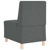 Modular Sofa Unit Armless 3 pcs Dark Grey 55 x 74 x 82 cm 3399793