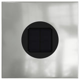 Solar LED Pathway Light 2 pcs Silver Galvanized Steel 879798