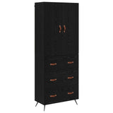 Highboard Black Oak 69.5 x 34 x 180 cm Engineered Wood 3416236