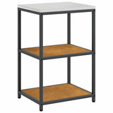 Kitchen Storage Set HATTEM 3 pcs Rusty Steel 3392707