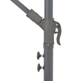 Cantilever Garden Parasol with Aluminium Pole 300 cm Anthracite 44509