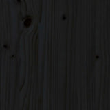 ZNTS Wall Headboard Black 159.5x3x110 cm Solid Wood Pine 824952