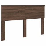 Bed Frame with Headboard Brown Oak 150 x 200 cm Engineered Wood 3408067