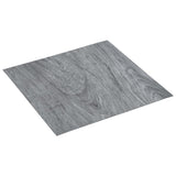 Self-adhesive Flooring Planks 5.11 m PVC Light Grey 146241