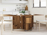 Dinning Table 2 pcs 140 x 80 x 77 cm Engineered Wood Old Wood 3424938