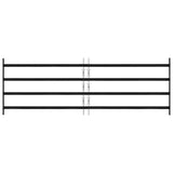 Window Grille 175 x 60 cm Powder-Coated Steel Black 42020566
