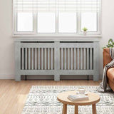 Radiator Cover Concrete Grey 172 x 19 x 81.5 cm Engineered Wood 884072