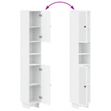 Bathroom Cabinet with Open Shelf EDE White 30 x 31 x 190 cm 895935