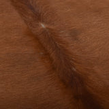 ZNTS Real Cow Hide Rug Brown and White 150x170 cm 284344