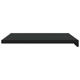 Window Sill Black with wood grain 100 x 50 x 4.5 cm PVC 42046882