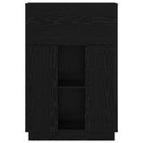 Desk with Door Black Oak 71.5 x 31.5 x 106.5 cm Engineered Wood 869483