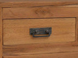 Sideboard Natural 110 x 35 x 75.5 cm Solid Teak Wood 42024261
