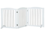Foldable Dog Gate, Freestanding Pet Gate, with Two Support Feet, for Staircases, Hallways, Doorways T3398P349734