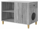 Cat House Grey Sonoma 72 x 42.5 x 70 cm Engineered Wood 8000686