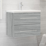 Sink Cabinet with Built-in Basin Grey Sonoma Engineered Wood 3120180