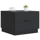 Coffee Table with Drawer Black 49 x 50 x 37 cm Engineered Wood 895426
